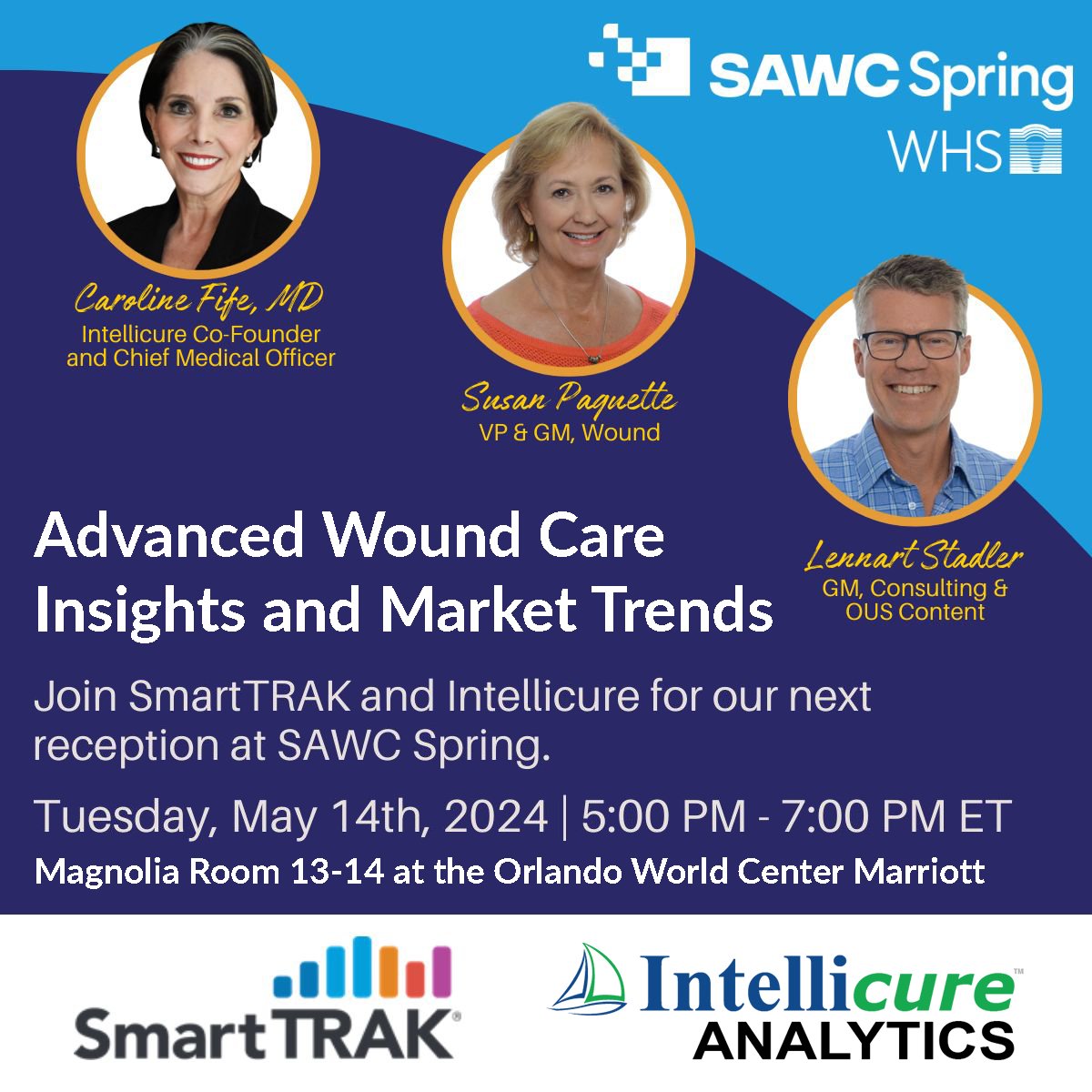 If you are attending #SAWCSpring2024, you don't want to miss this!

RSVP here: landing.smarttrak.com/SAWC-2024

#DifferenceMakers #WoundAnalytics #SAWC #WoundHealing #Wounds #WoundApp #BestWoundCare #WoundERP #WoundEMR