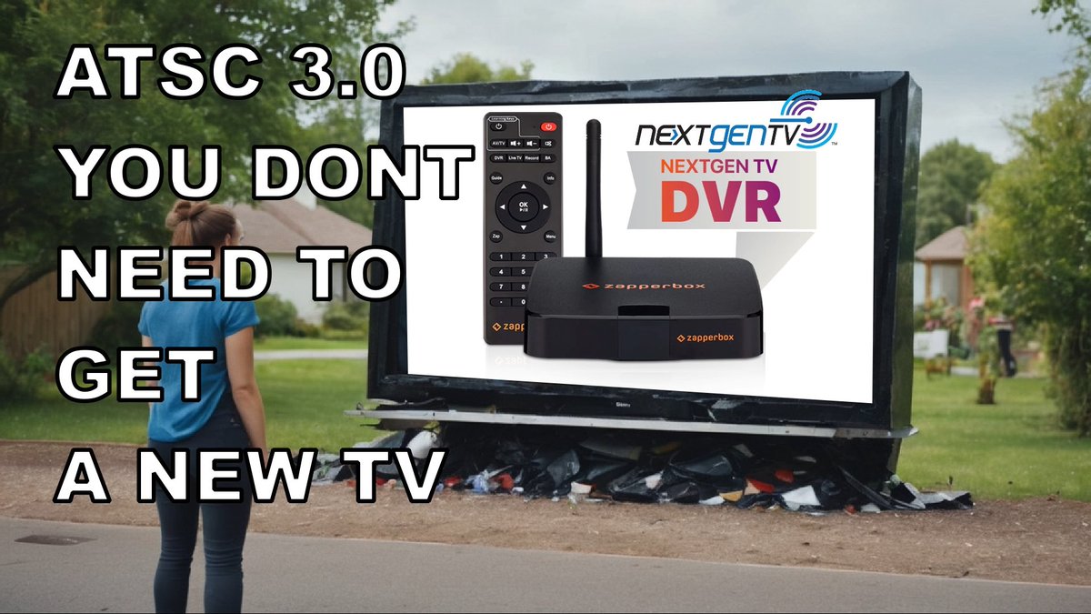 RobbieStrike3's tweet image. #NextGenTV #VCR2024 #ZapperBox #ATSC3 #DigitalTV #TVAntenna
YOU DON'T NEED TO THROW OUT YOUR OLD TV - ATSC 3.0 -ZapperBox Unboxing and Setup
youtube.com/watch?v=F41tCp…