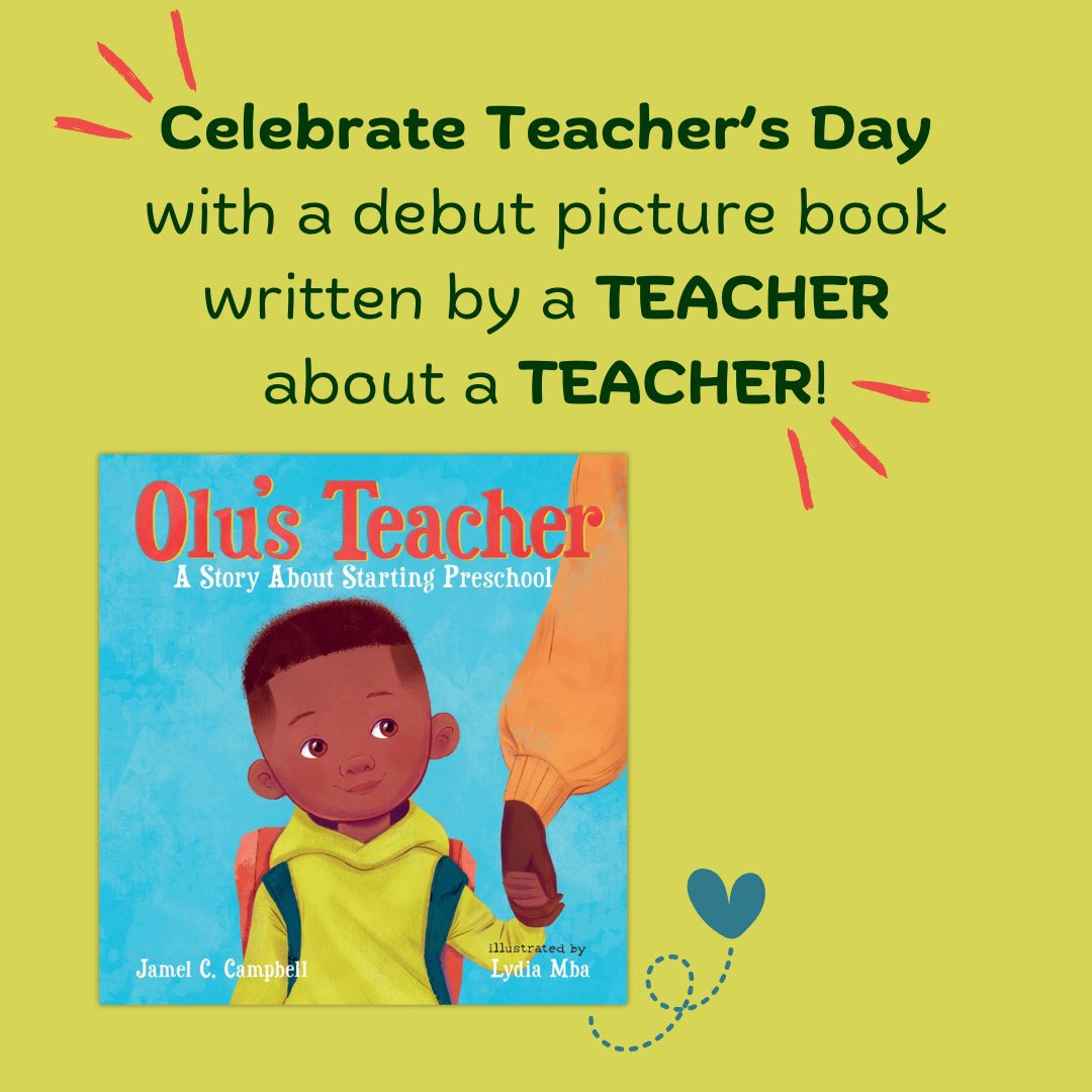 Happy #TeachersDay! Celebrate with this debut picture book written by a teacher about a teacher! 🍎 @JamelCarly @ly_mba @Candlewick #teacherappreciationweek #teacherappreciationday #teacherappreciation #kidlit #kidsbooks #picturebooks