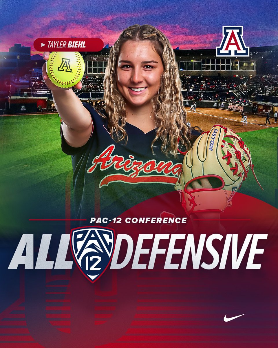𝐀𝐥𝐥-𝐏𝐚𝐜-𝟏𝟐 𝐓𝐡𝐢𝐫𝐝 𝐓𝐞𝐚𝐦 🏆

@Taylerbiehl20 earns third-team All-Pac-12 and all-defensive team honors after hitting six home runs and leading Arizona’s defense with 103 assists!

#BearDown