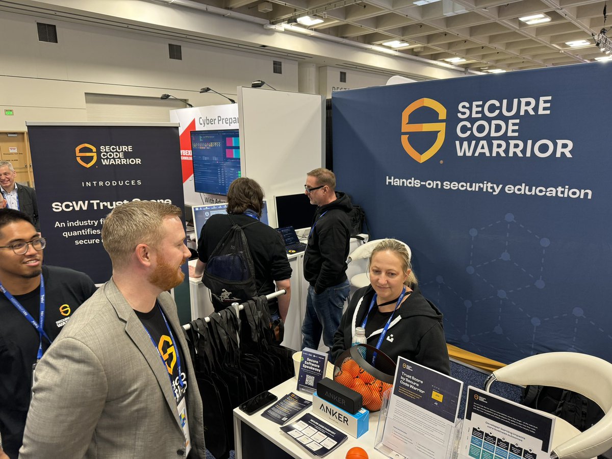 The ultimate shift left company check out @SecCodeWarrior here at #RSAC. Security starts with the first keystroke. #DevSecOps #AppSec #ShiftLeft