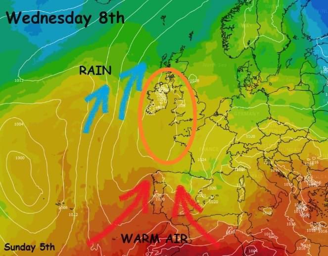 I’ll get another look in the morning, but the NW might be damp tomorrow afternoon