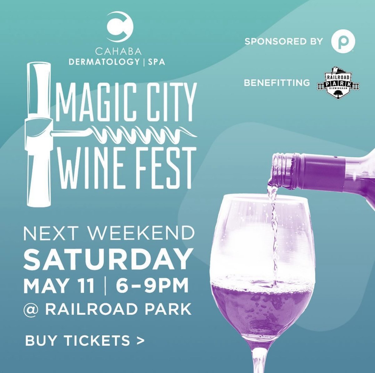 Travel the world through wine-tasting and support our friends at Railroad Park while you’re at it at Saturday’s Magic City Wine Fest! 🥳🍷 Get your tickets today at magiccitywinefest.com👌 #inbirmingham