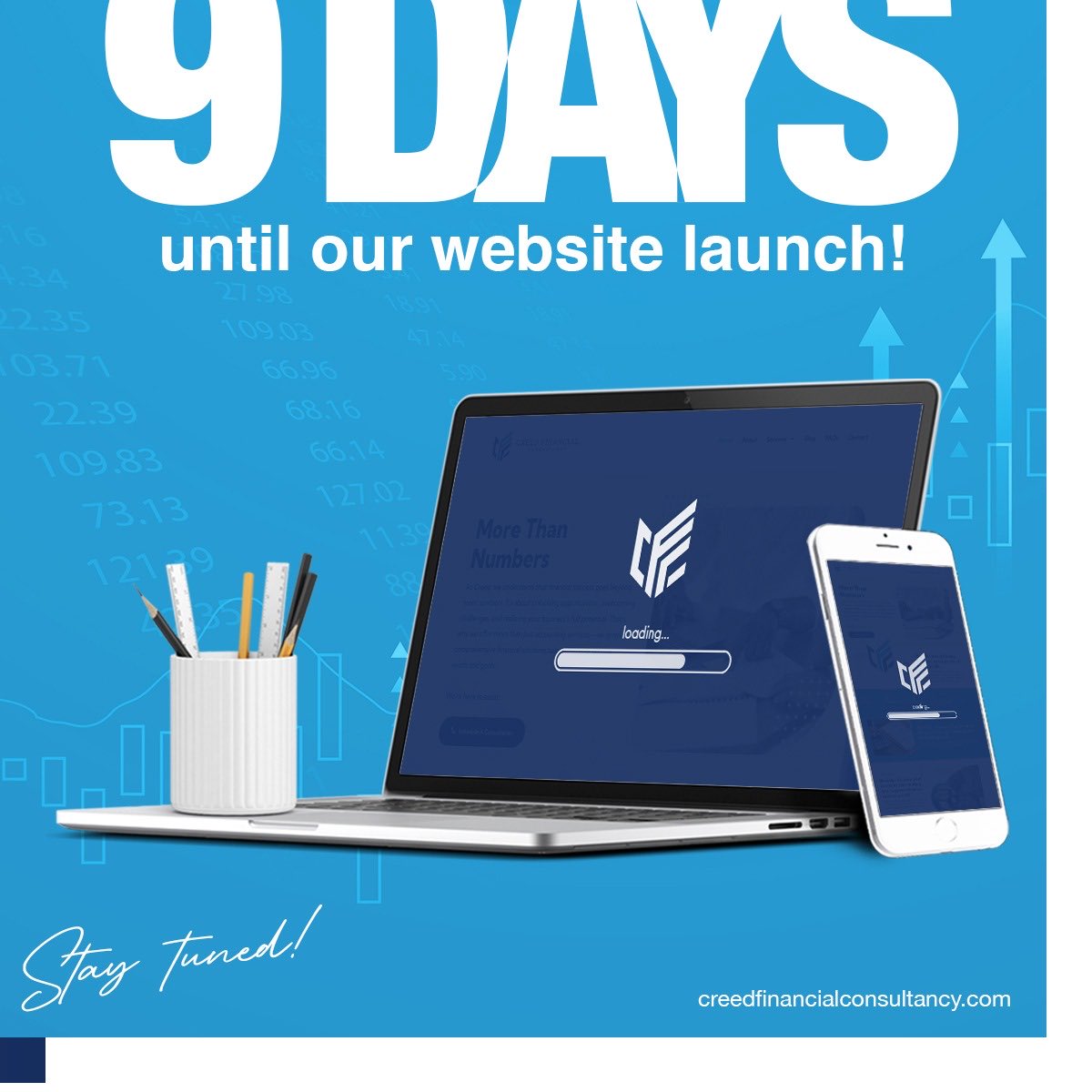 9 days until launch! Welcome to Creed Financial Consultancy Limited, where financial excellence meets innovation. Stay tuned as we gear up to unveil our new website and share how we're empowering businesses like yours to thrive in the financial landscape.

#FinancialExcellence