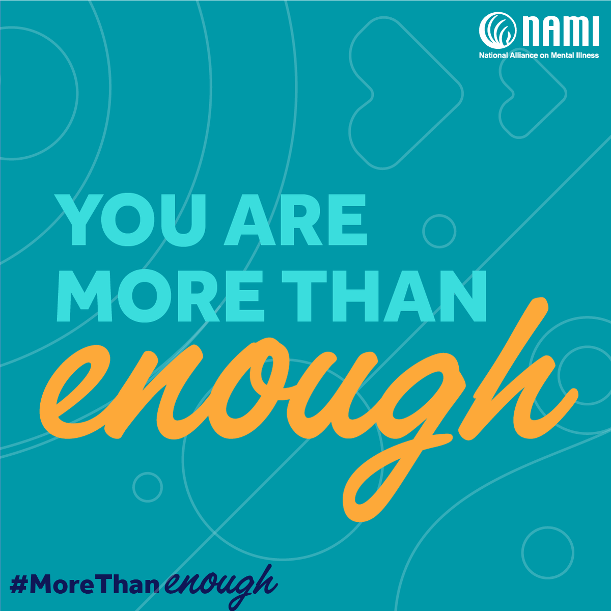 May is Mental Health Awareness Month! “We want every person out there to know that if all you did was wake up today, that’s more than enough. No matter what, you are inherently worthy of more than enough life, love and healing.” Learn more: hubs.la/Q02vf1RD0 #MoreThanEnough