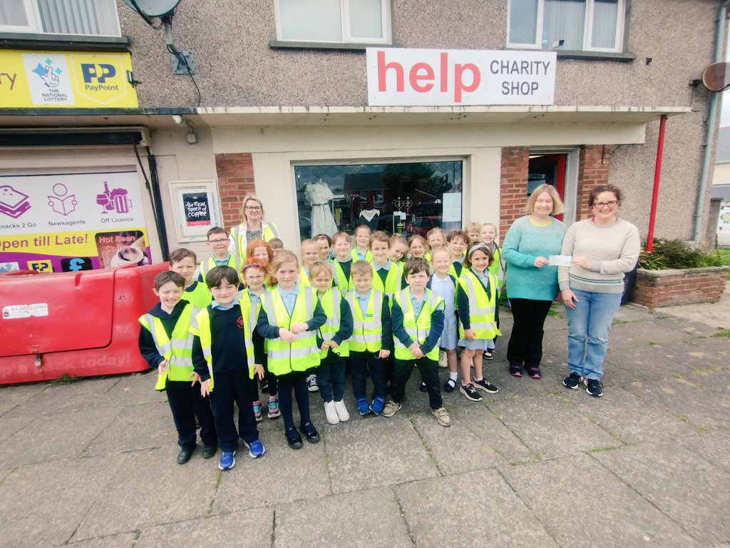 Year two have been out and about in the community today. First of all, they visited the new houses and learnt about how some homes have been adapted to support people with disabilities. They then made a donation to our local charity shop. Da iawn, pawb!