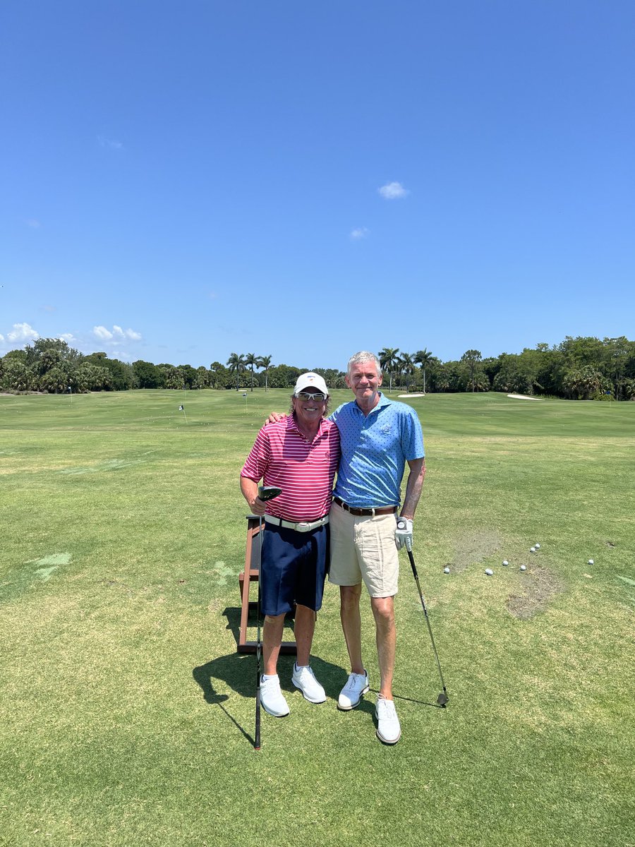 Today golfing with golf superstar & international legend Jasper Parnevik at Trump National Jupiter Fl 5time winner also includes three Ryder Cup appearances (1997, 1999, and 2002) and two runner-up finishes in The Open (1994 and 1997).