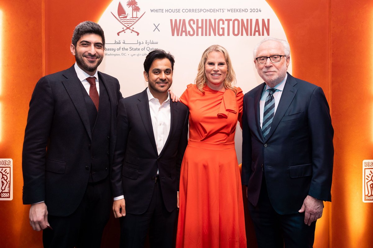 Step inside our 2024 White House Correspondents’ Soirée.

The eve of the WHCD was marked by a glamorous affair as @QatarEmbassyUSA & Washingtonian hosted a lavish soirée at the Four Seasons in Georgetown. Take a peek here: bit.ly/3JRkpUl.