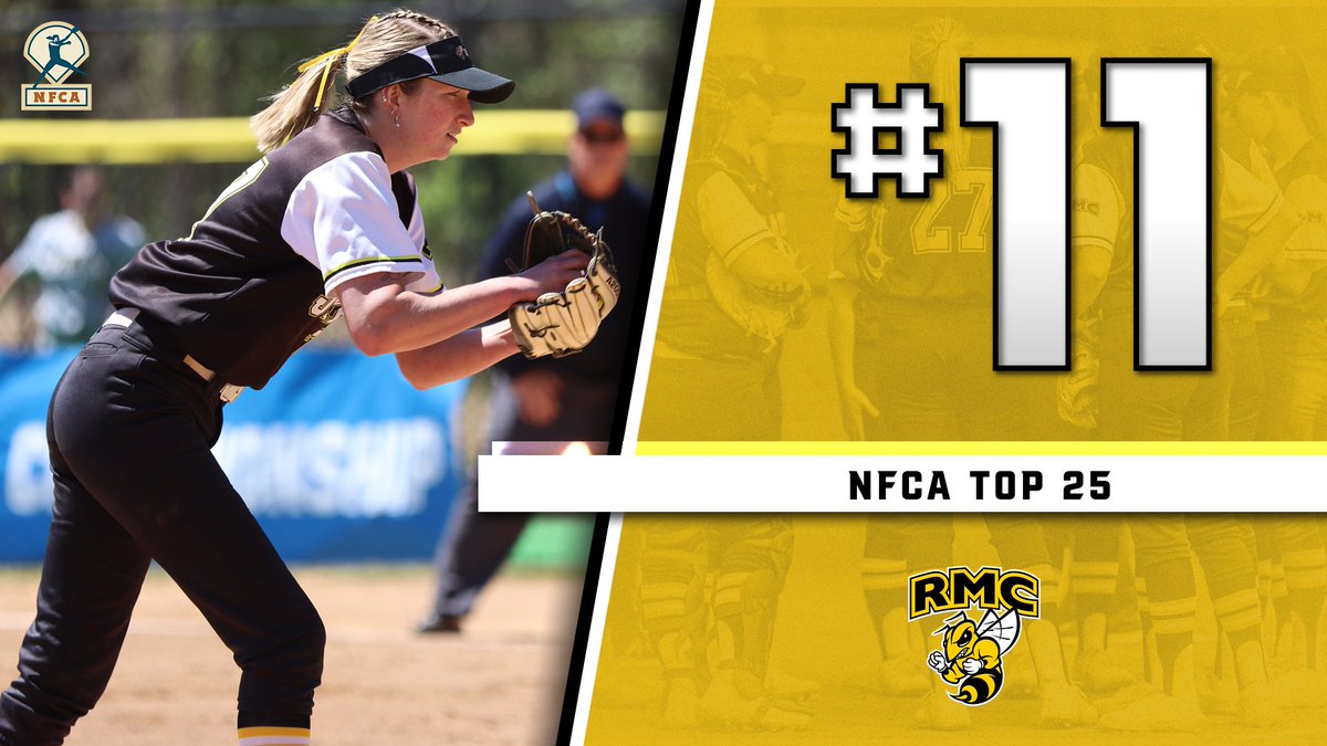 Softball Moves to 11th in NFCA Top 25 Poll

📰: rmcathletics.com/news/2024/5/7/…

#SwarmSzn <a href="/RMC_Softball/">Randolph-Macon Softball</a>