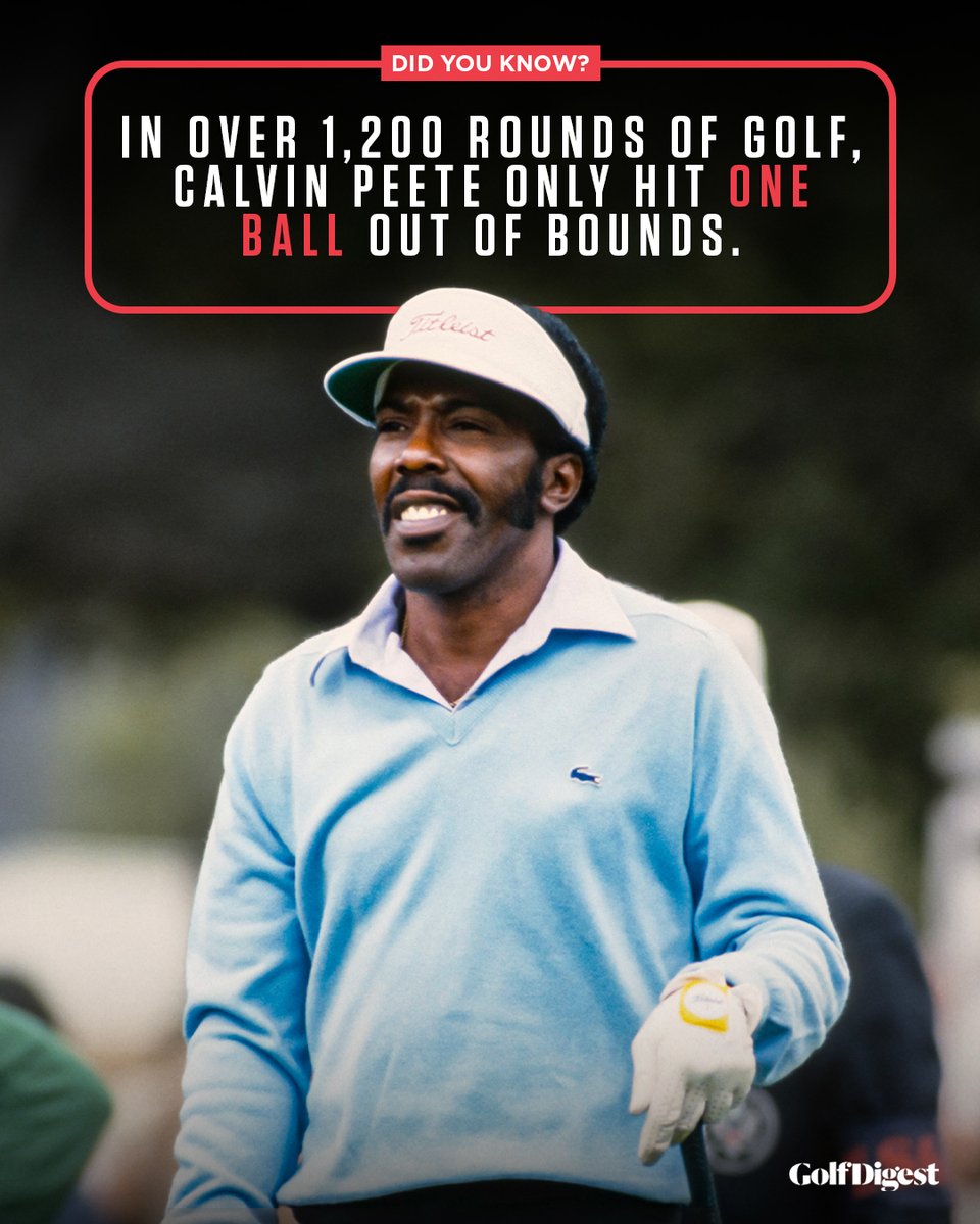 Calvin Peete was next-level accurate. 🔥

(H/T: @LouStagner)