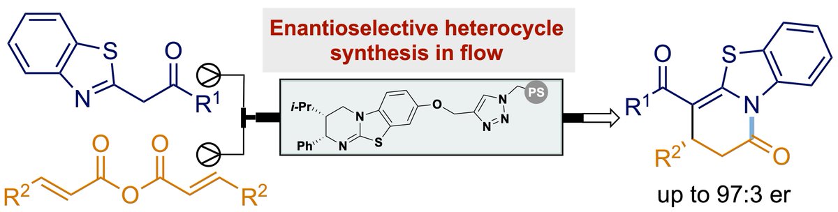 Andrew Smith (@ads10_standrews) on Twitter photo Congratulations to Zhanyu, Tengfei and Kevin for completing our latest work detailing enantioselective heterocycle synthesis via a,b-unsaturated acyl ammonium species in flow <a href="/OPRD_ACS/">Organic Process Research & Development</a>; <a href="/StAndrewsChem/">St Andrews School of Chemistry</a>
doi.org/10.1021/acs.op… Congratulations to Zhanyu, Tengfei and Kevin for completing our latest work detailing enantioselective heterocycle synthesis via a,b-unsaturated acyl ammonium species in flow <a href="/OPRD_ACS/">Organic Process Research & Development</a>; <a href="/StAndrewsChem/">St Andrews School of Chemistry</a>
doi.org/10.1021/acs.op…