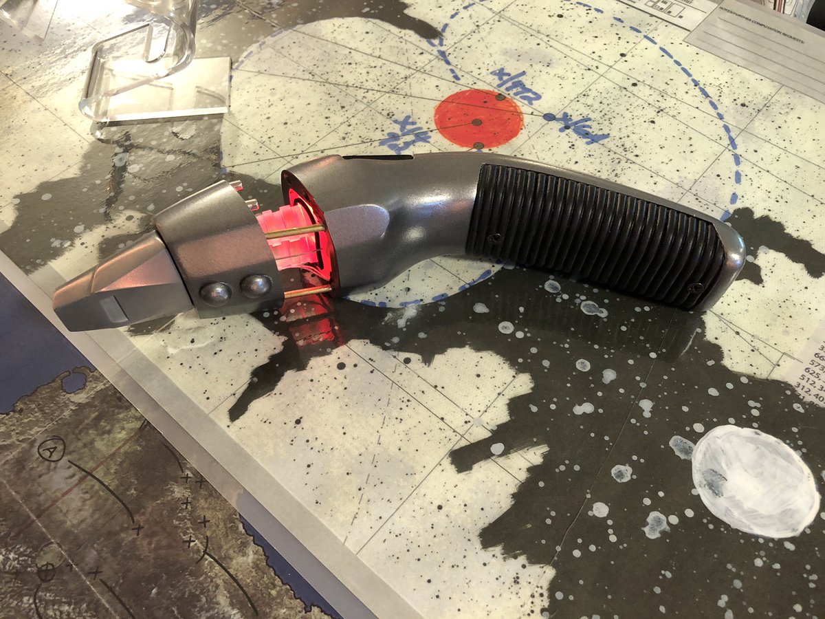 GeekToyLove's tweet photo. Star Trek Nemesis Dolphin Type 2 Phaser. Stapleton Production kit with GMProps electronics.
#2024Commissions #GeekDen #CommissionsOpen https://t.co/FLi86ZlMxf