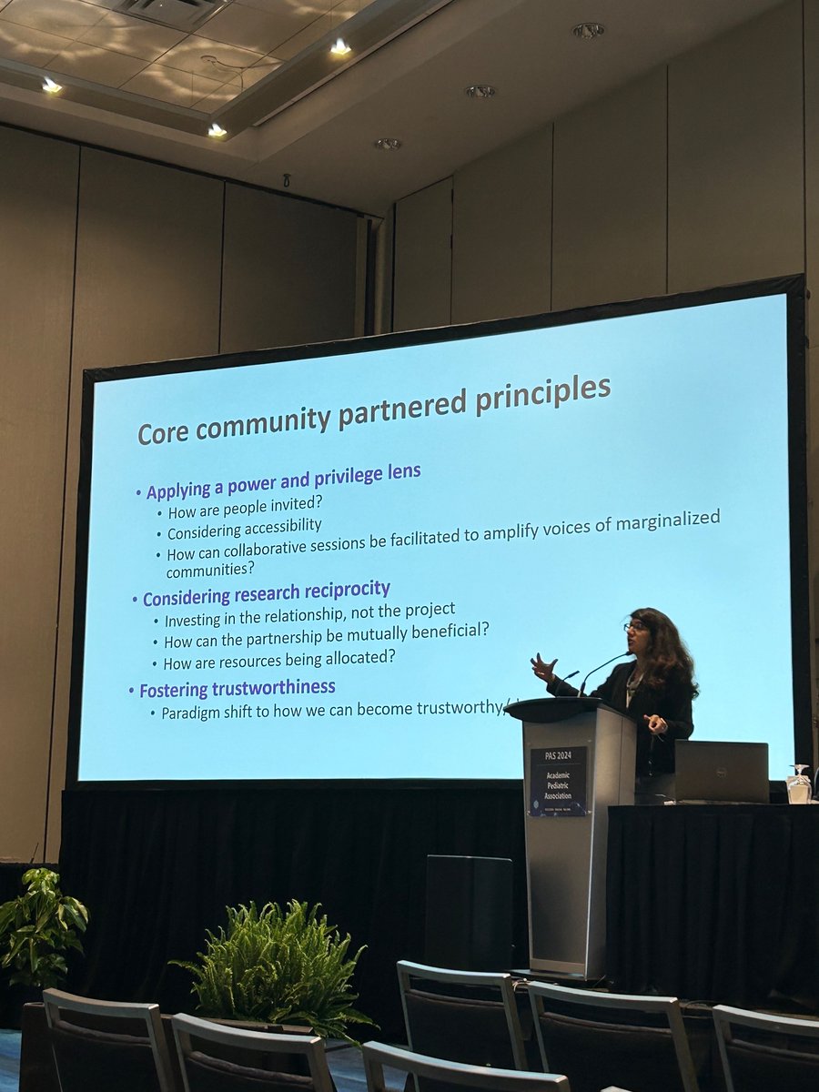 Struck by how rarely high-impact journals cite community-partnered approaches to design, conduct, and disseminate research. Communities are experts in themselves and have a lot to teach us as we work together to address health inequities. <a href="/AcademicPeds/">Academic Peds Assoc</a> #PAS2024