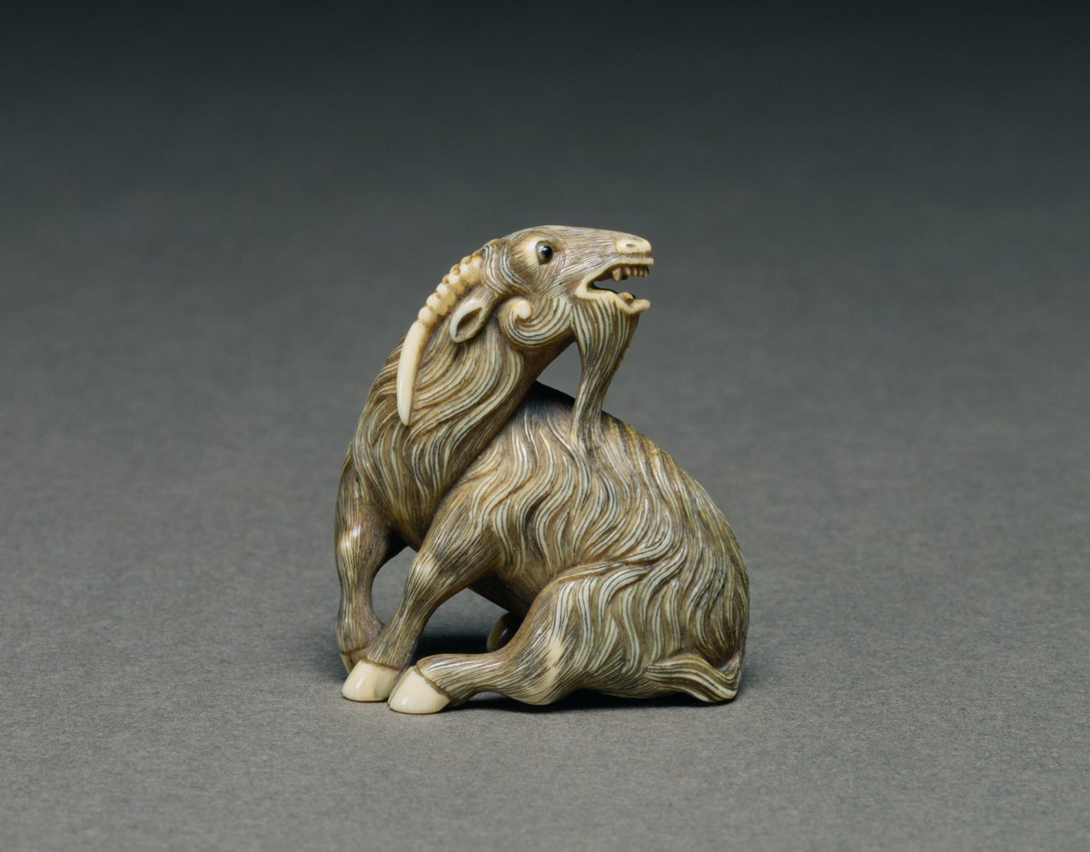 Goat, by Mitsuharu, mid-18th century, the Walters Art Museum

#netsuke