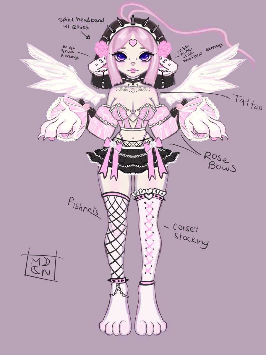 Outfit design for @FIYUNAE 🩷 I had thought I posted it but had not >.>