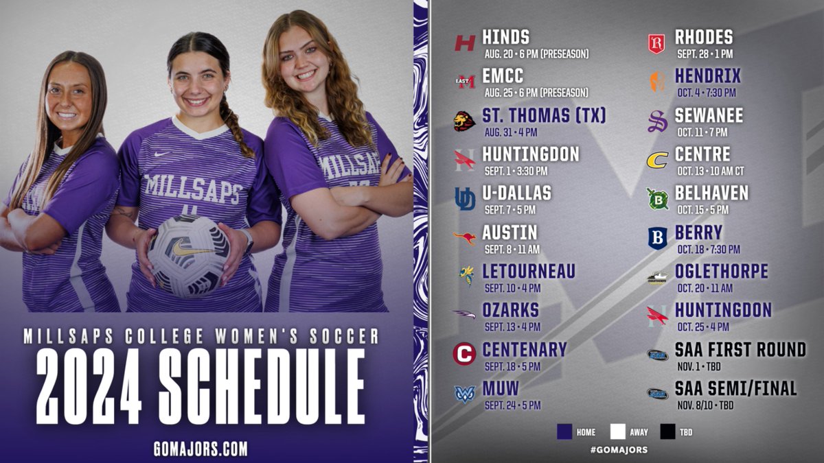 The @WMillsapsSoccer schedule is ready for kickoff! 🚀⚽️

📰🗓 tinyurl.com/5n7nxn6x

#GoMajors