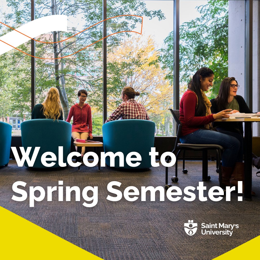 Welcome to Spring Semester, #SMUcommunity! ☀️The @smuhalifax Library is open for research help, study spaces, and research materials online and in person this semester. Visit the website to learn more: smu.ca/library