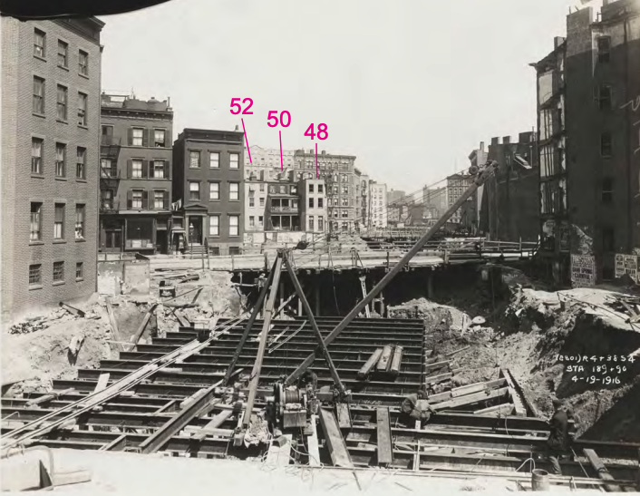 During the 1910s Seventh Avenue was extended through #GreenwichVillage. It was a massive project, slicing through blocks of historic buildings, leaving some cut in half. Learn more: villagepreservation.org/2024/05/07/bui…