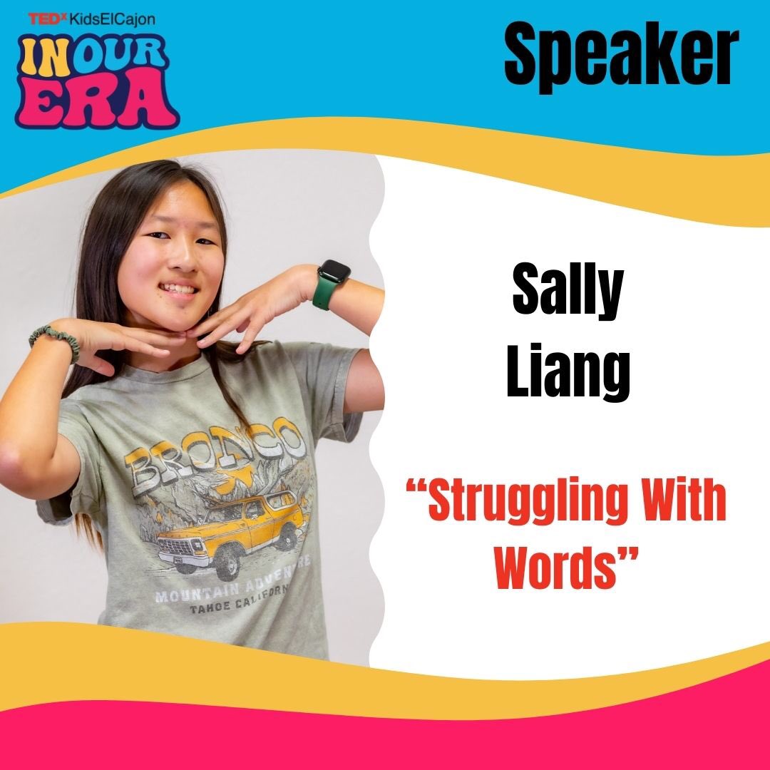 Join us THIS Saturday for Sally’s talk ‘Struggling With Words’. Session 3: In Our Self-Awareness
@hillsdalepride 
#inourtedxera  #tedx #TEDEd #studentvoice #studenttalks #fyp #foryoupage