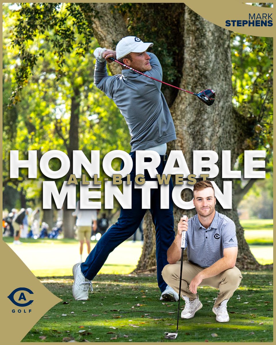 Congrats to Mark Stephens who earned Big West Honorable Mention status for the second straight season! #GoAgs