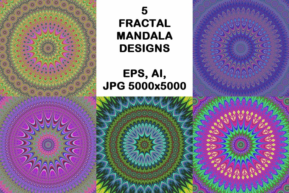 5 fractal mandala design backgrounds youtu.be/cUmLrw9V5tg  #GeometricGraphics #mandalabackground #PremiumVector #BackgroundBundle #PremiumVectorGraphicDesign #backgrounds #BackgroundBundles #GeometricBackgrounds #mandala #BackgroundBundles #PremiumVector