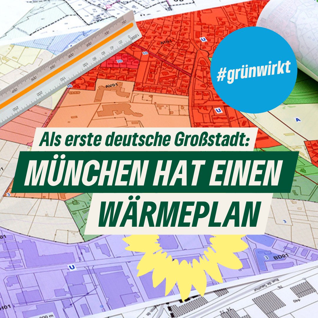 💪 Ein Meilenstein auf dem Weg zur Klimaneutralität – Stadtrat beschließt Münchner #Wärmeplan 

🏅 München ist Vorreiter! Als erste deutsche Großstadt hat München einen kommunalen Wärmeplan vorgelegt.

👉 mehr erfahren: gruene-fraktion-muenchen.de/ein-meilenstei…