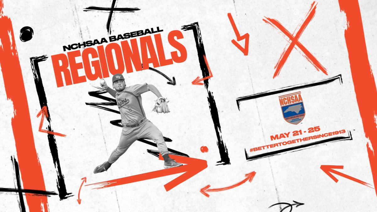 The NCHSAA Baseball Regionals (best 2 of 3 series) Start today!! #NCHSAA #BetterTogetherSince1913 nchsaa.org/championships/…