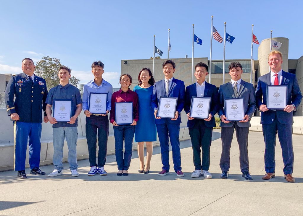 Congratulations to the #CA45 students who received appointments to U.S. Military Service Academies. The honor of attending an Academy is reserved for the best & brightest students who want to serve our country. It was my privilege to nominate them for this opportunity.