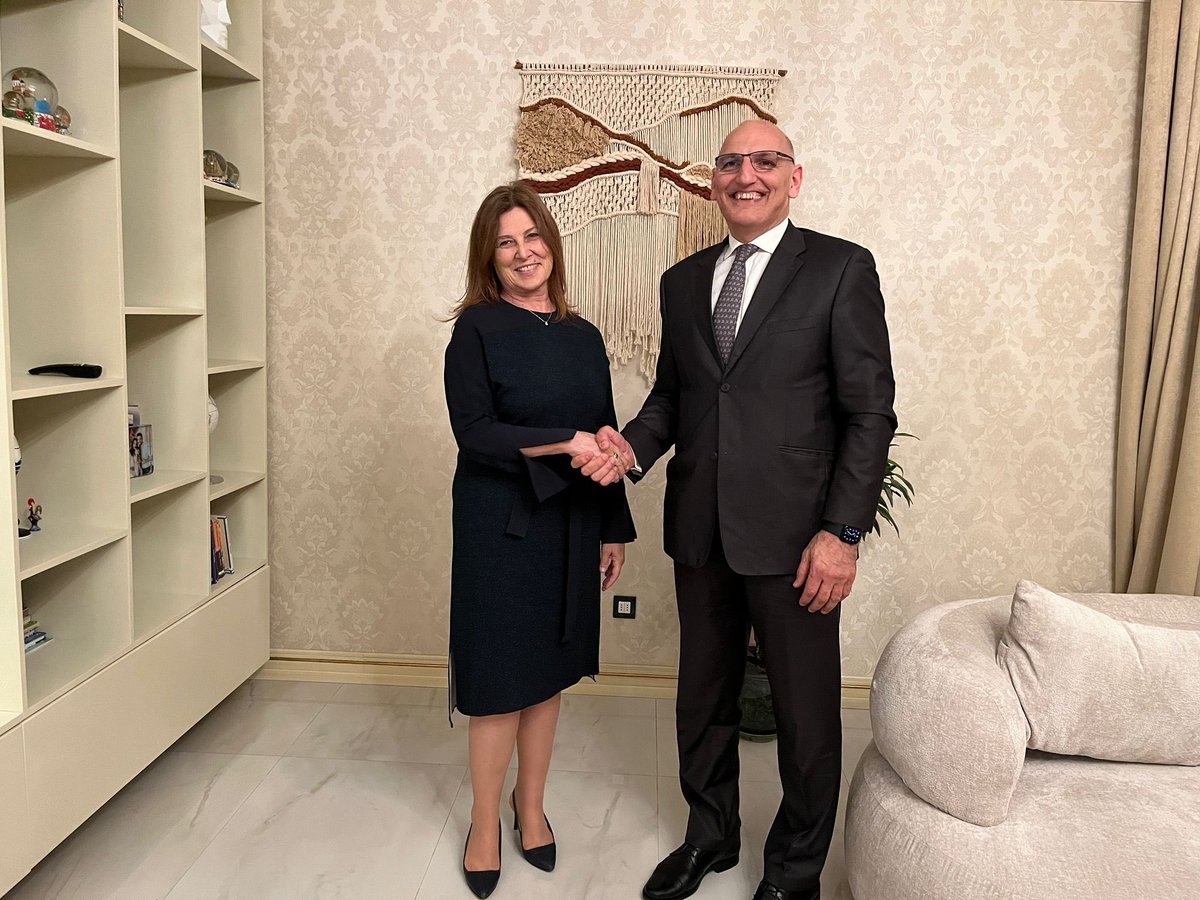 Had a friendly meeting with my friend, Ambassador #Elchin Amirbayov, the Representative of the President for Special Assignments. The discussion encompassed the main bilateral and regional issues, with particular attention to the ongoing developments in the #Caucasus and the M.E