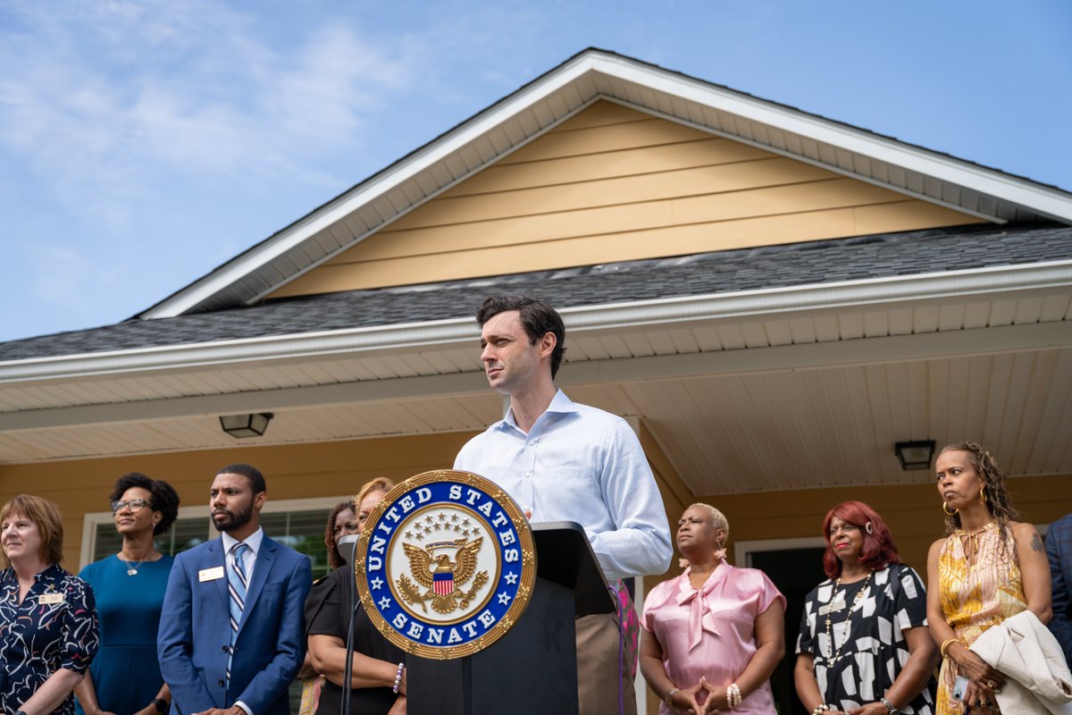 Thank you @ossoff for visiting our Hannah Springs Community in Lovejoy yesterday to push for more affordable housing. Senator Ossoff announced $500,000 in additional funding to fuel our mission of providing home for those in Clayton County.