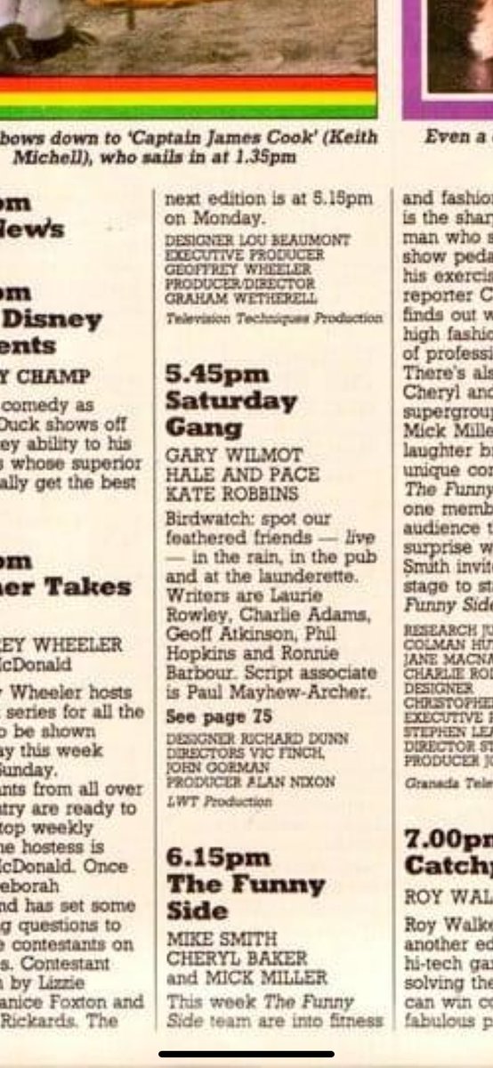 ITV. Saturday, 7th May 1988. @KateRobbins @TedRobbins55