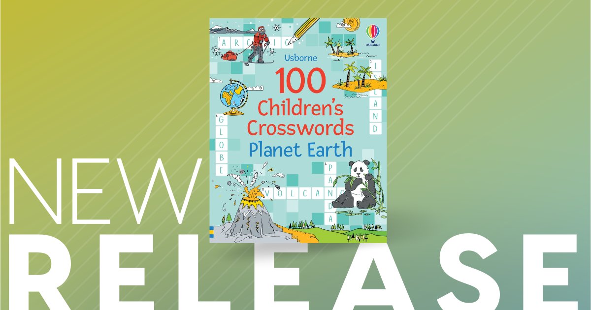 Test your young reader’s knowledge of Planet Earth with 100 geography-themed, illustrated crosswords that cover everything from animals and plants to cities, countries, rivers, mountains and volcanoes 🌎 Learn more here: bit.ly/3wgN2qV