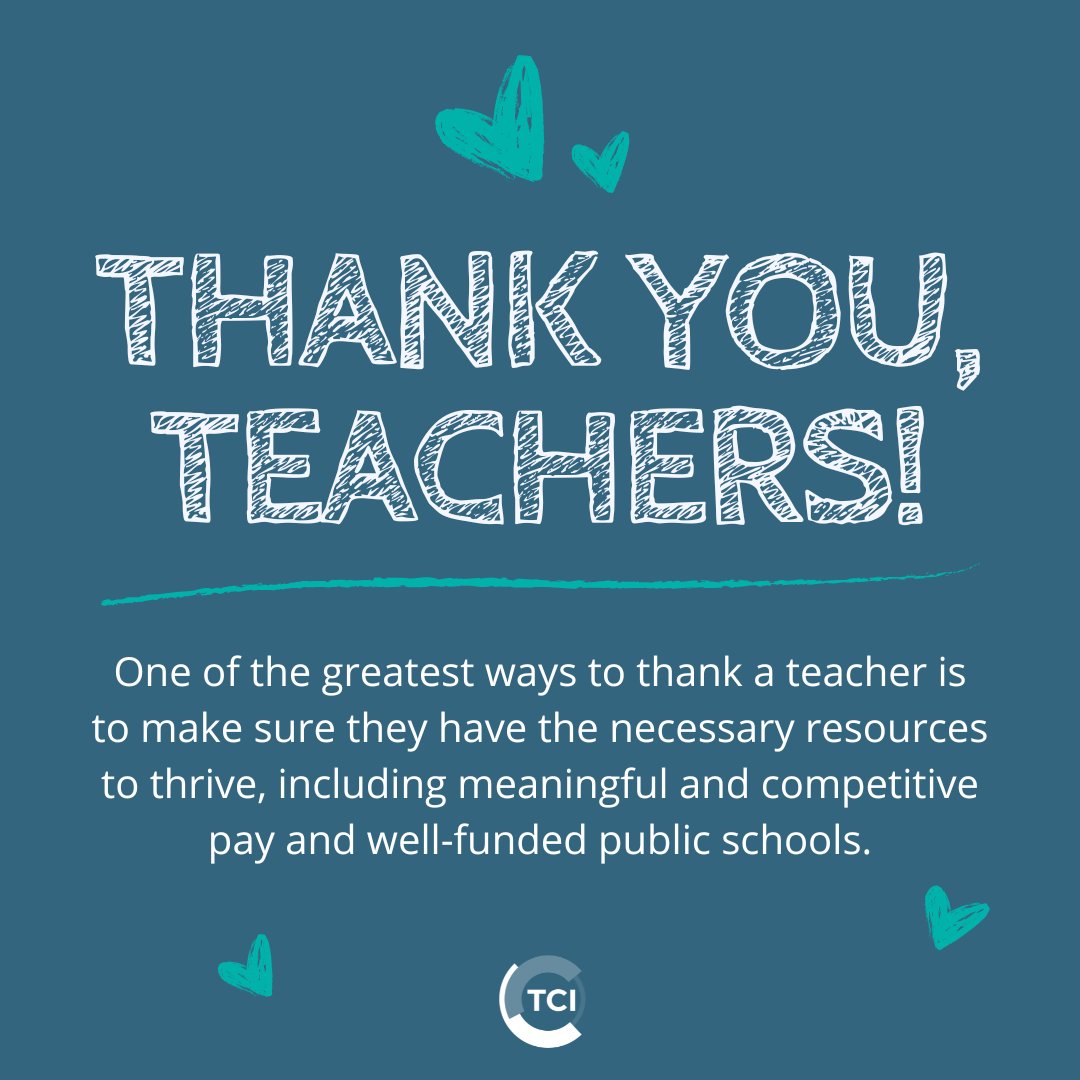 It's #TeacherAppreciationDay!

As we take time this week to specifically acknowledge the dedication and critical contributions of Virginia teachers, we must also call on #VaLeg to give teachers the meaningful appreciation and support they deserve.

#PayOurTeachers
#FundOurSchools
