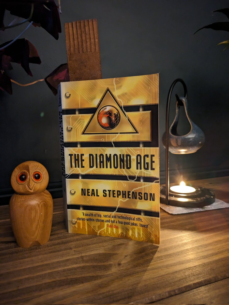 Currently reading The Diamond Age by #nealstephenson #TwitterBook #booklover #TwitterBooks