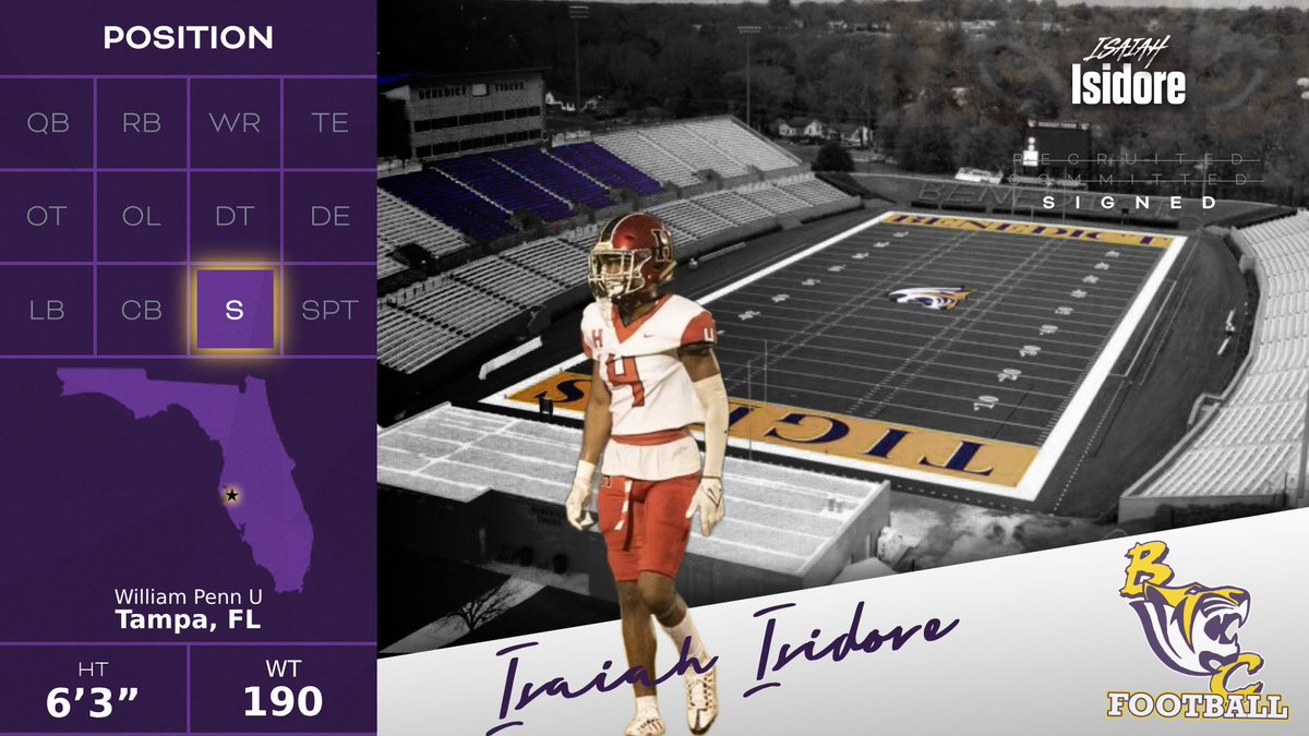 Tiger Nation! Please Welcome

<a href="/IsaiahIsidore/">Isaiah Isidore 🇭🇹</a> 

#VISION2024 | 🟣🟡🐅