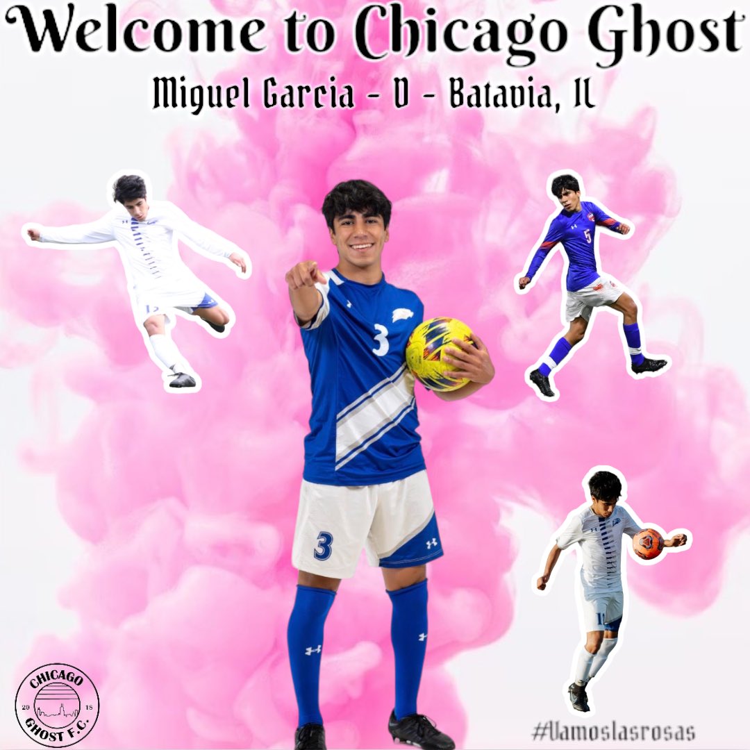 ‼️𝐍𝐄𝐖 𝐒𝐈𝐆𝐍𝐈𝐍𝐆‼️ Please welcome newcomer @migueleg4 to 👻 footy. #chicagoghostfc | #vamoslasrosas