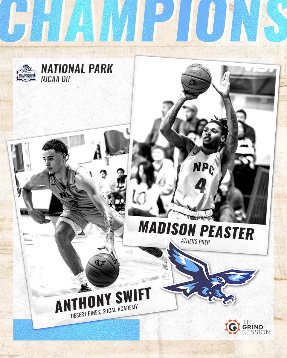 Congrats to Anthony Swift, Madison Peaster, and the National Park College Nighthawks for winning the NJCAA DII championship!