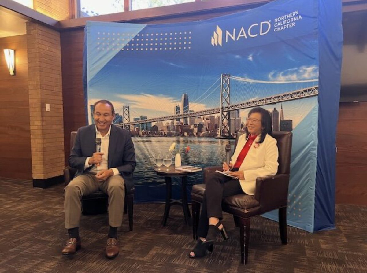 Invaluable insights from #OscarMunoz on #leadership. Honored to serve on the @NACD #BRC on board culture co-chaired by him. #Strong #Culture for #HighPerformance