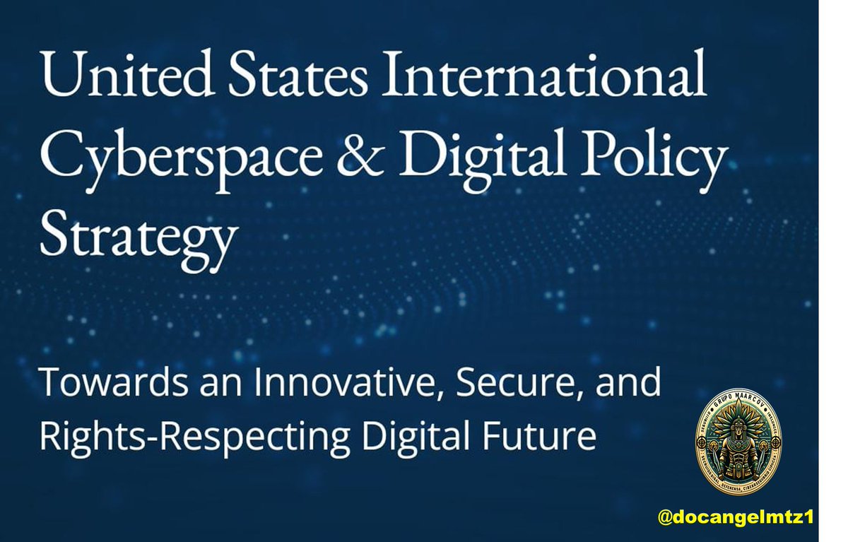 The US State Department @StateDept has unveiled its  International #Cyberspace and #DigitalPolicyStrategy Let's dive into the key points of this visionary plan
I Open treath🧵
state.gov/united-states-…
#GlobalCooperation #CyberPolicy #DigitalDiplomacy #CyberSecurity #cyberdefense