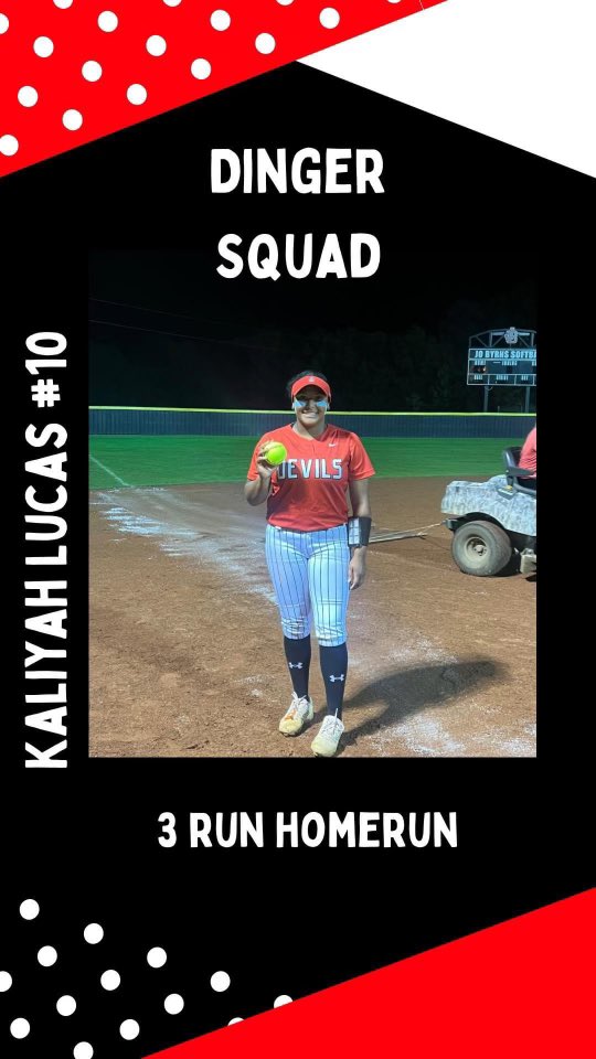 I 👀U Kaliyah Lucas with a 3 Run 💣!💪💜🧡