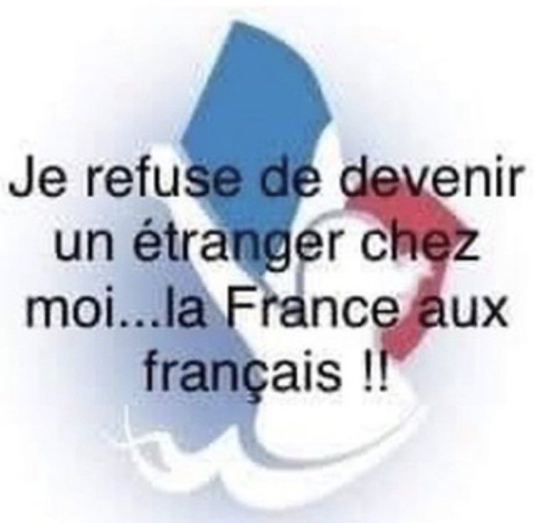 Je refuse de devenir une étrangère chez moi …. la France aux français 🇫🇷🇫🇷🇫🇷🇫🇷🇫🇷

Et j’en ai marre des agressions , FRANCOCIDES , v!@/& , OQTF