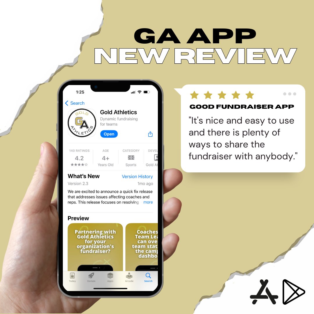 Achieve. Review. Repeat! Find out why our app is changing the fundraising game. #GAapp 🚀