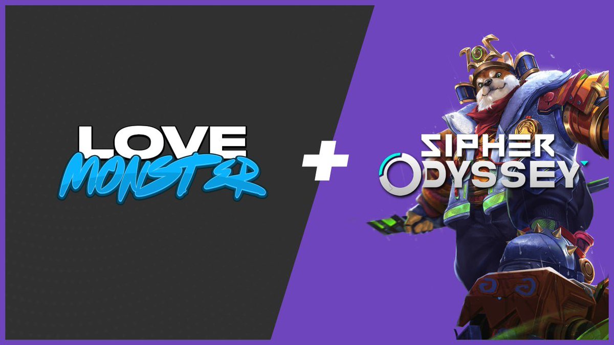 PlayLoveMonster's tweet photo. Love Monster x SIPHER Game Night 🎮

Join us next week for a double dose of game night with our friends from @playSIPHER ❤️‍🔥⚔️

We will be battling it out in our Discord servers May 10th - May 11th for some big prizes 💥

Please check our Discord announcements for more details!

Let's show them how we game, Monsters 😤