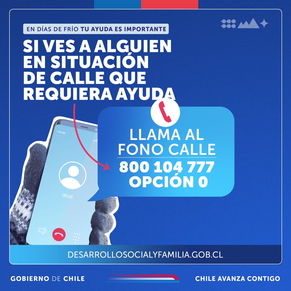 🇨🇱 La prioridad de nuestro Gobierno es proteger y salvar vidas. Por esto, ante las lluvias y heladas activamos el #CódigoAzul que busca reforzar, con dispositivos móviles en terreno, la oferta del Plan Protege Calle que dispone de albergues y diferentes atenciones para las…