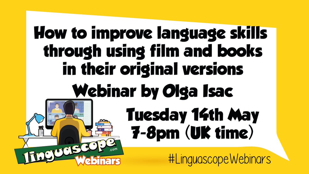 I am excited that @OlgaIsac is delivering next week's @linguascope webinar. Join us by registering via the @linguascope staffroom, webinar app or here on the link: bit.ly/3JPcFST It's free to register & to attend live #mfltwitterati #mflchat #langchat #authenticresources
