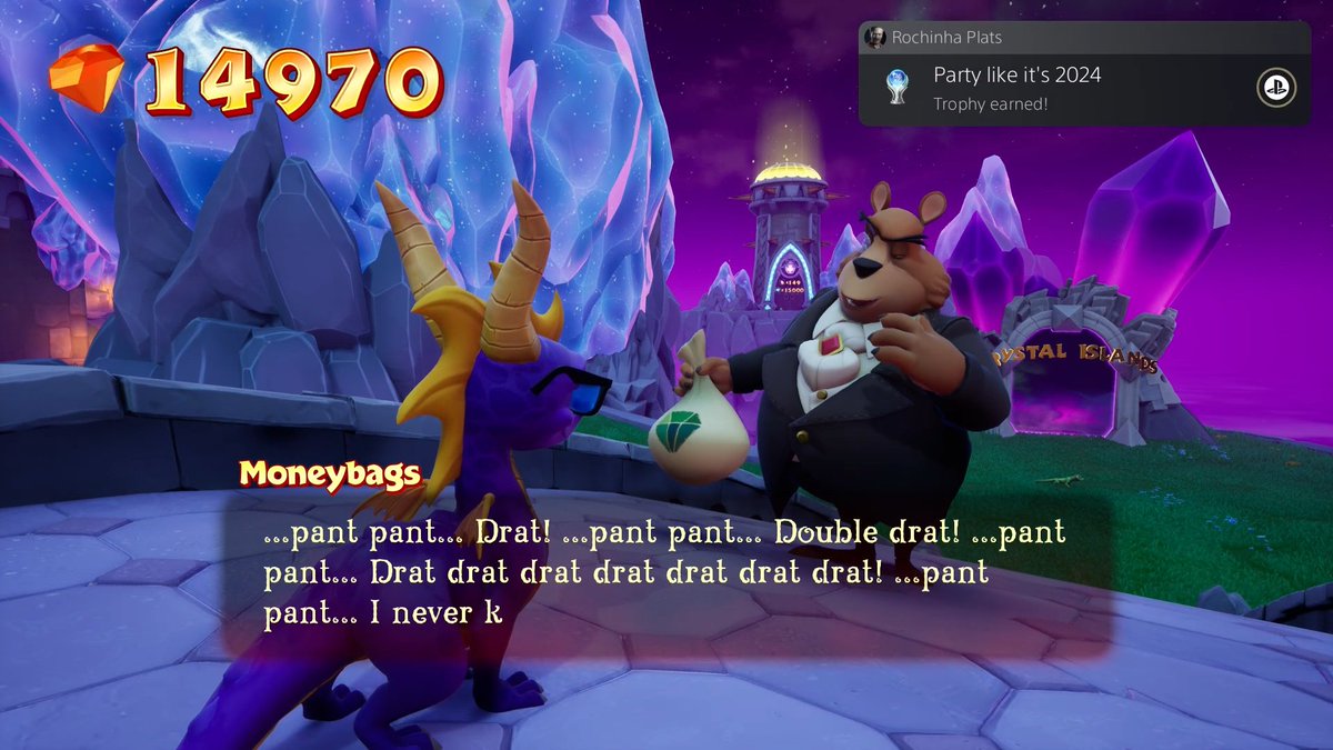 #24 | Spyro 3: Year of the Dragon Party like it's 2024! #Spyro #Spyrotrilogy #PlayStationTrophy #TrophyHunter #Trophies #Playstation #Achievements #Gaming #Games #PS5Share #PS4Share #Completion