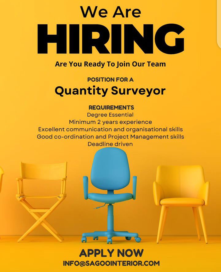 #SagooInteriors is hiring
#IkoKaziKe