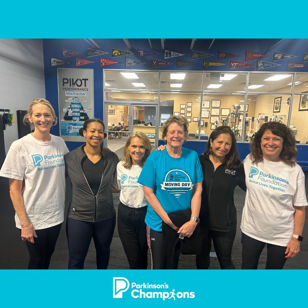 As Parkinson's Champions, the @Athletico PT - Oyster Point team went above and beyond, not only surpassing their fundraising goal but also challenging themselves to walk, run, or bike up to 100 miles during April. Want to create your own fundraiser? Visit Parkinson.org/Champions.