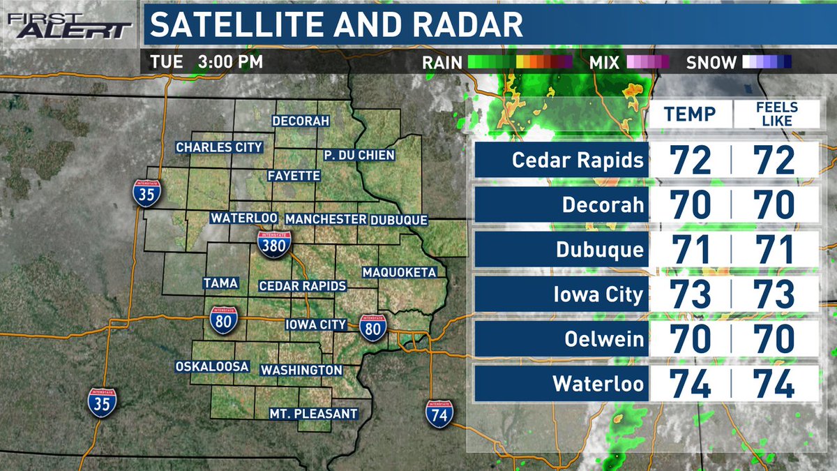 Your current conditions and radar this hour.