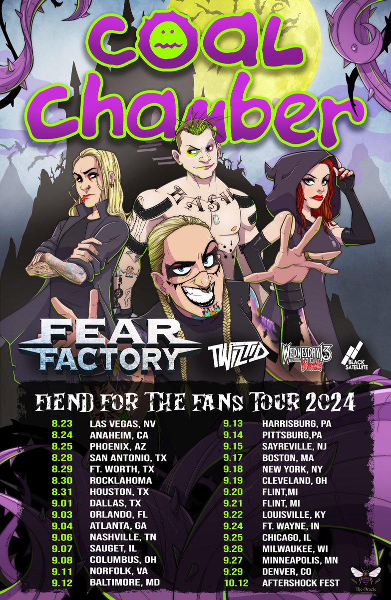 It was an honor to draw this new tour poster for my dudes in <a href="/coalchamber/">Coal Chamber</a>! A massive influence on young Billy. Go check them out on this run!